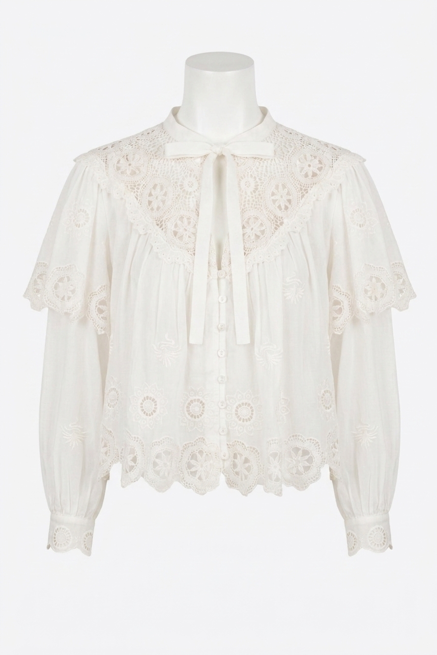 NEW SEA sofia top in cream